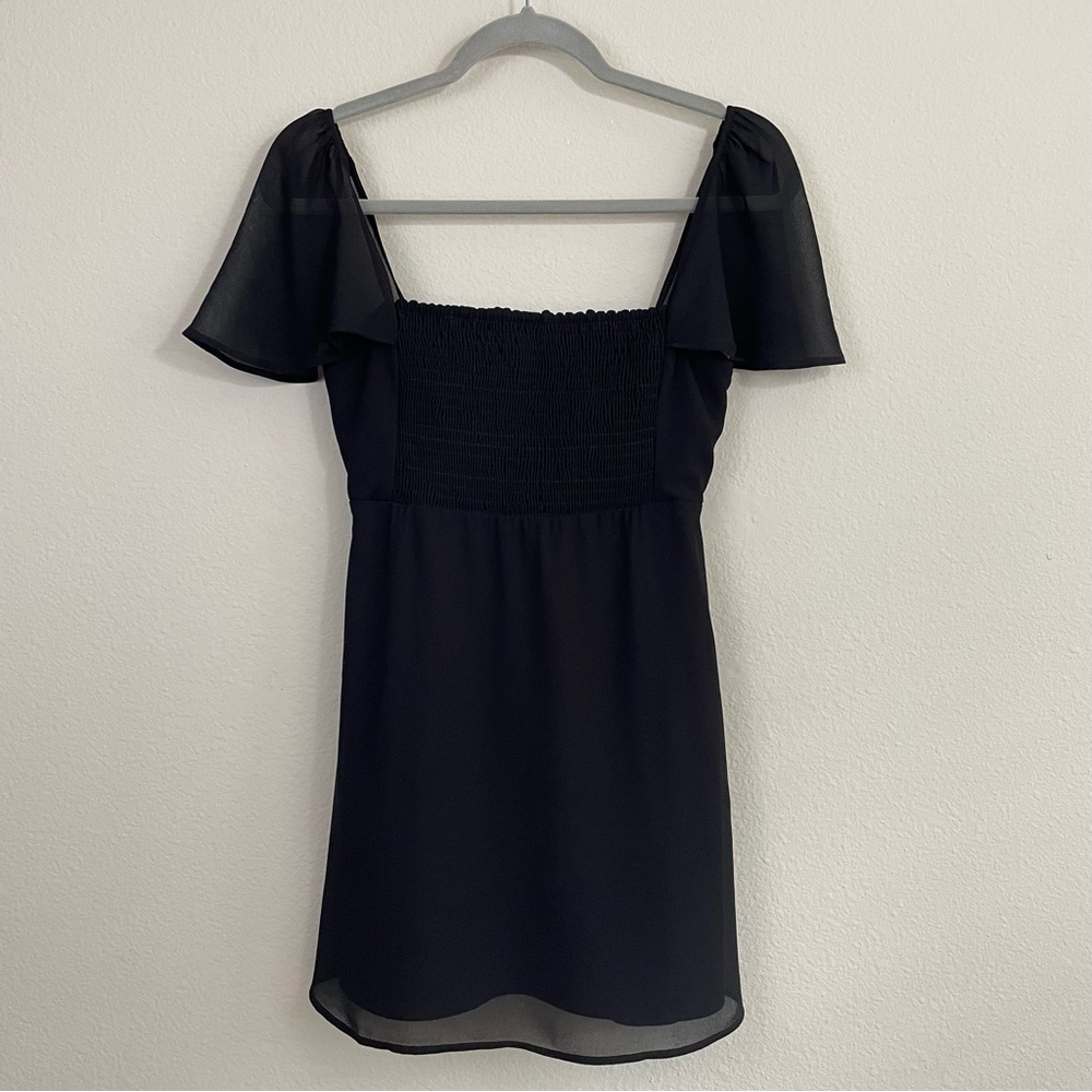 NWT Show‎ Me Your Mumu Black Smocked Breanna Mini Dress Size Small